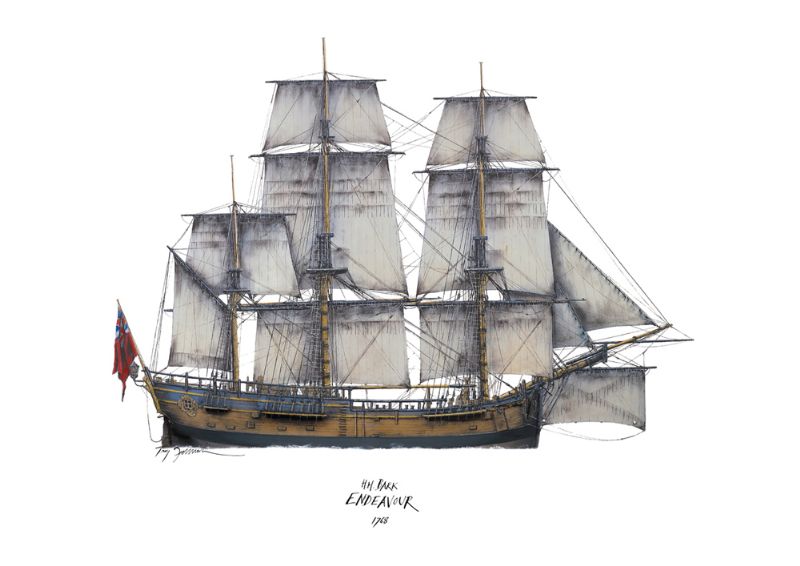 HM Bark Endeavour 1768 by Tony Fernandes